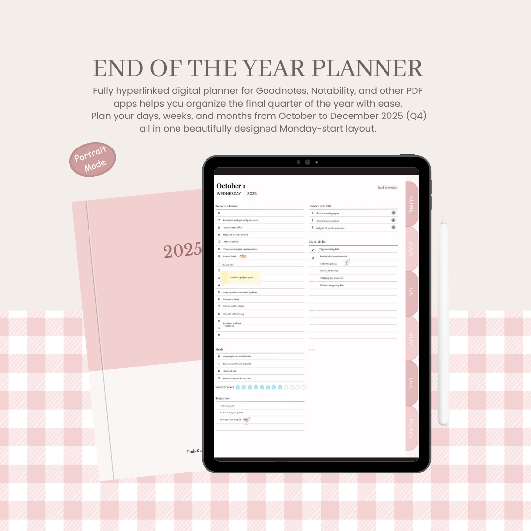 2025 End of the Year Digital Planner (Q4 Edition)