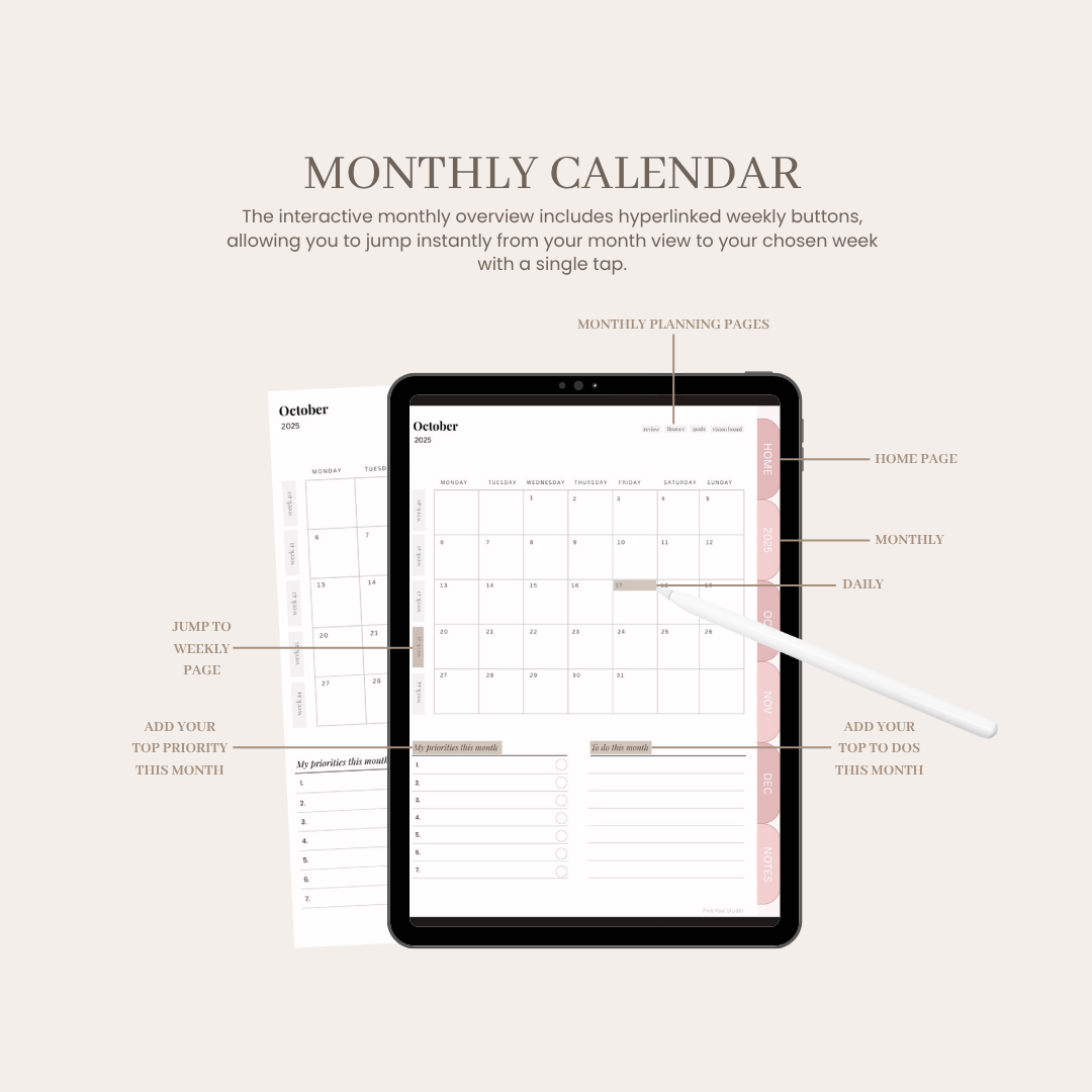 2025 End of the Year Digital Planner (Q4 Edition)