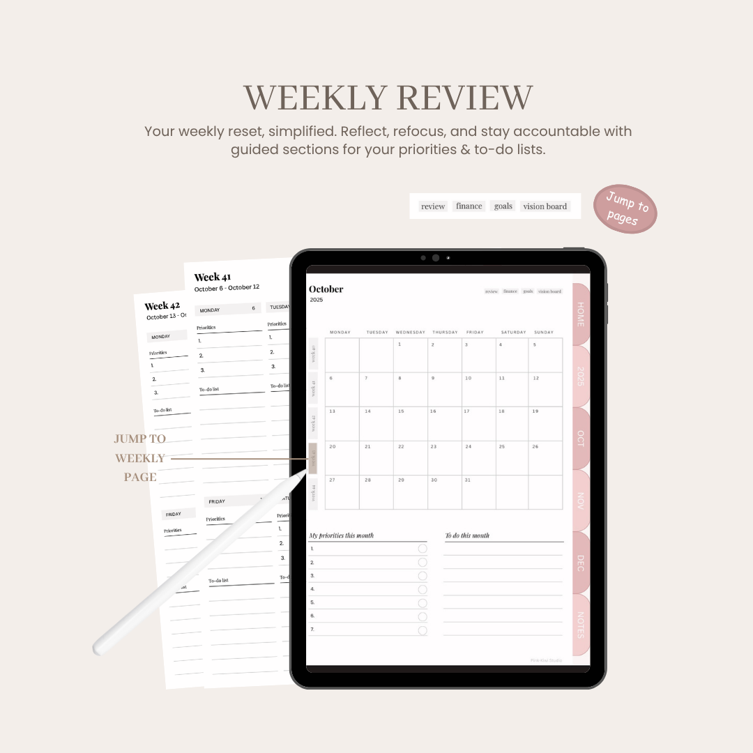 2025 End of the Year Digital Planner (Q4 Edition)